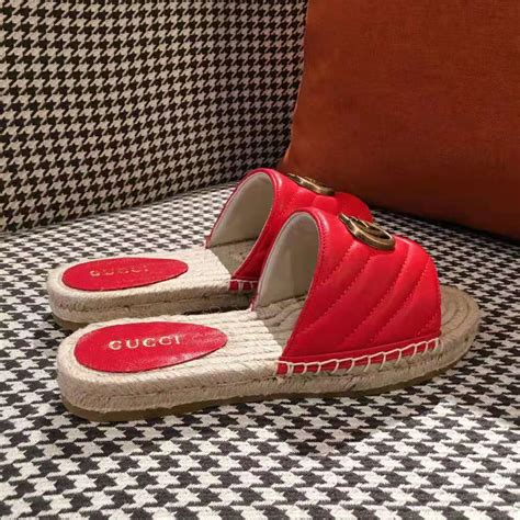 gucci red espadrilles